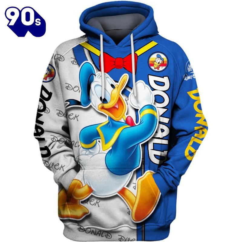 Cartoon Character Donald Duck Hoodie And Leggings Set Cartoon Character Donald Duck Hoodie And Leggings Set