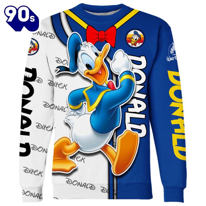 Cartoon Character Donald Duck Hoodie And Leggings Set Cartoon Character Donald Duck Hoodie And Leggings Set