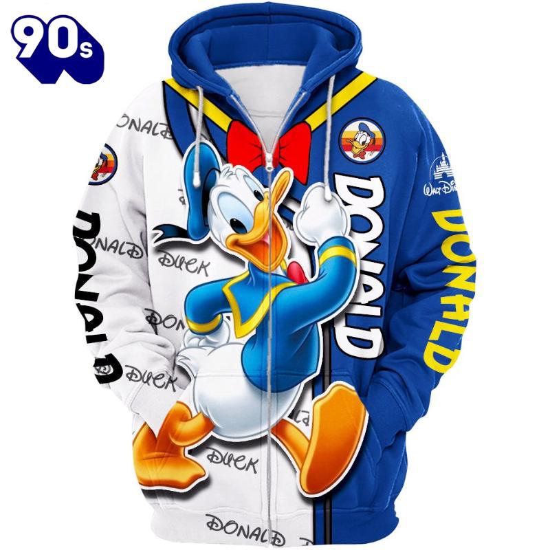 Cartoon Character Donald Duck Hoodie And Leggings Set Cartoon Character Donald Duck Hoodie And Leggings Set