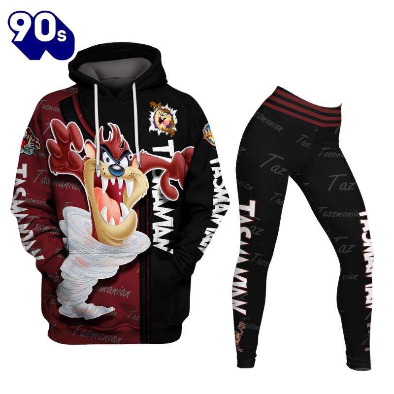 Cartoon Tasmanian Devil Hoodie And Leggings Cartoon Tasmanian Devil Hoodie And Leggings