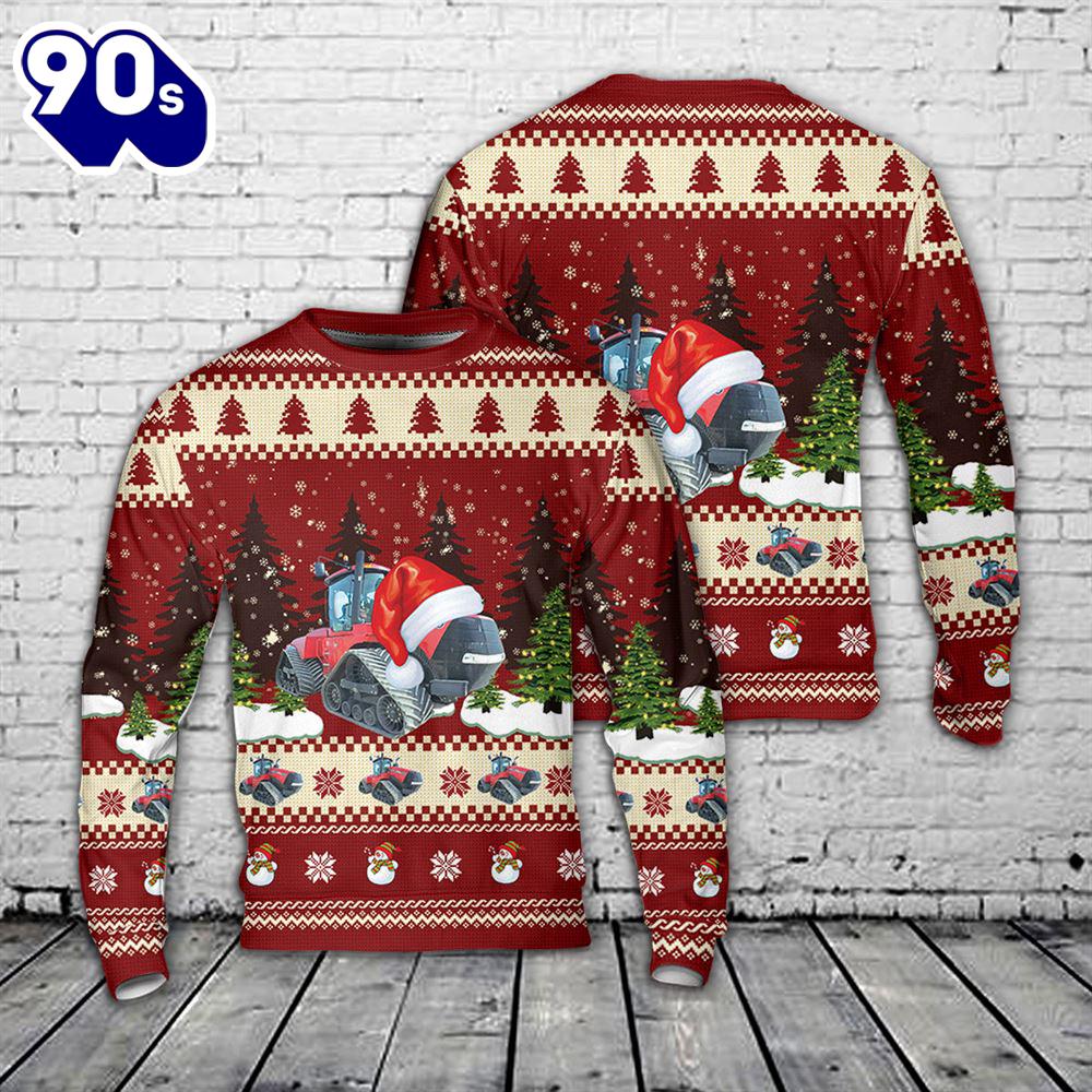 Case Ih 550 Quadratrack Christmas Sweater Case Ih 550 Quadratrack Christmas Sweater