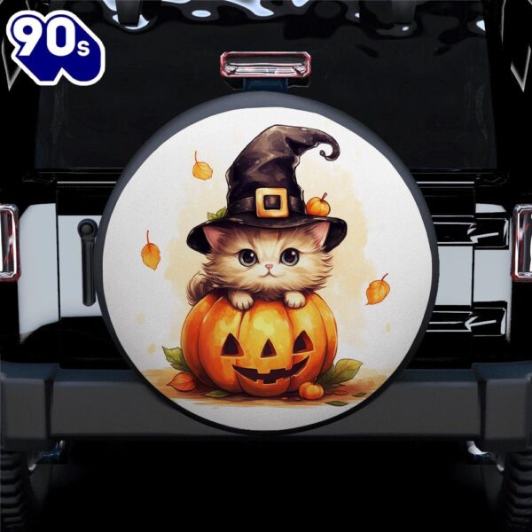 Cat Halloween Car Spare Tire Covers Gift For Campers  Gift Halloween