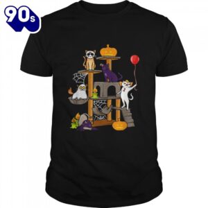 Cat Horror Movies Halloween For Cat Kitty Shirts