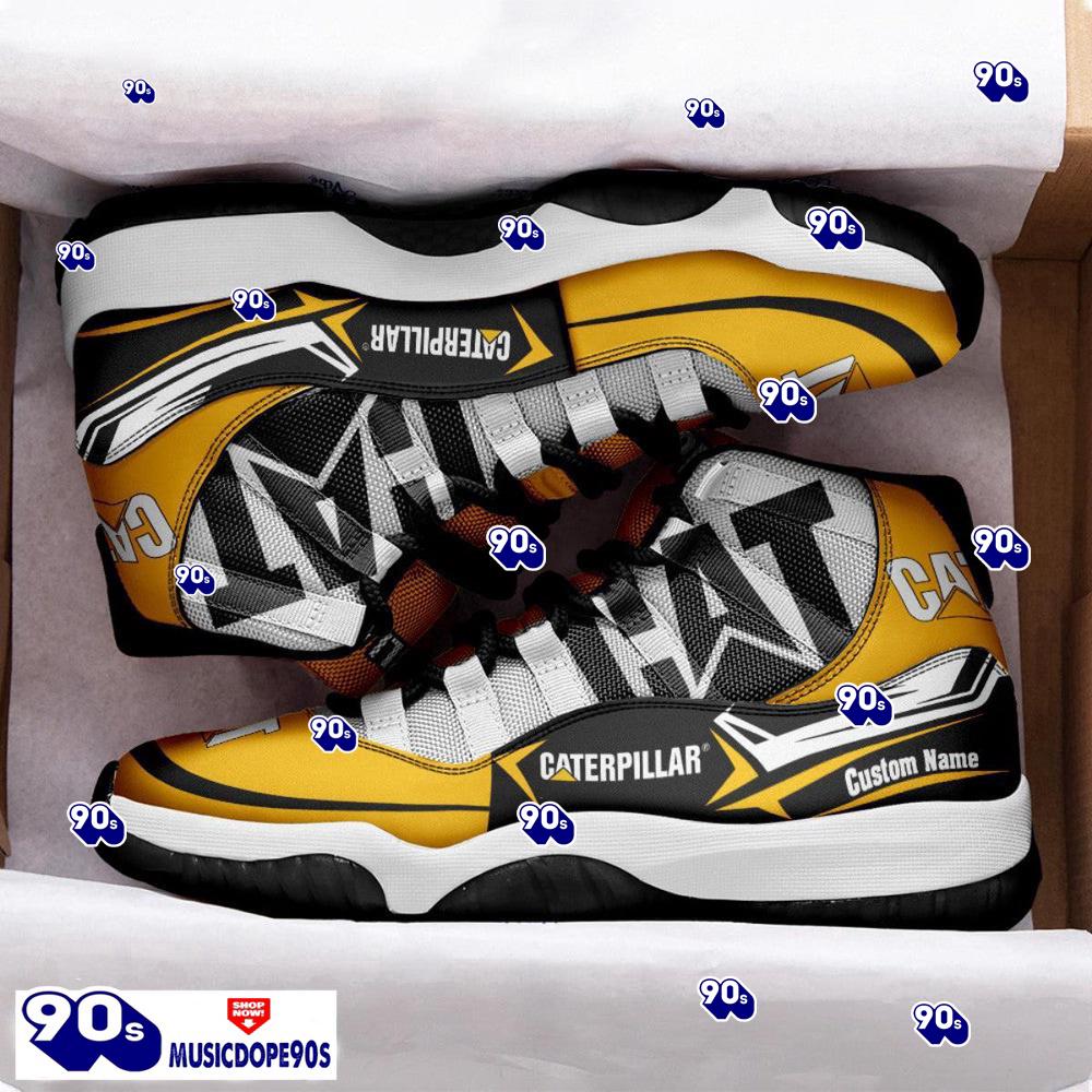 Caterpillar Custom Name Air Jordan 11 Sneakers Vintage Shoes Caterpillar Custom Name Air Jordan 11 Sneakers Vintage Shoes