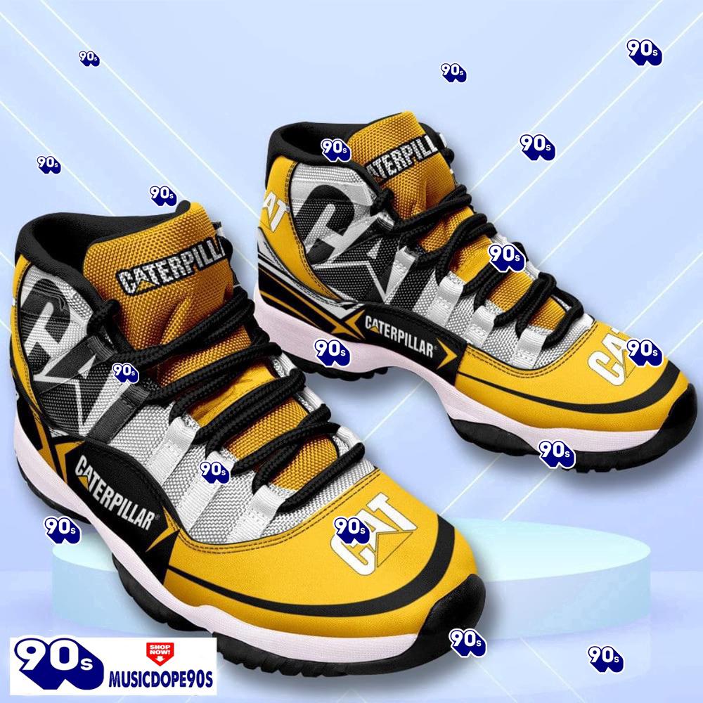 Caterpillar Custom Name Air Jordan 11 Sneakers Vintage Shoes Caterpillar Custom Name Air Jordan 11 Sneakers Vintage Shoes