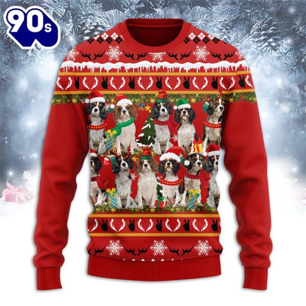 Cavalier King Charles Merry Christmas Ugly Sweater