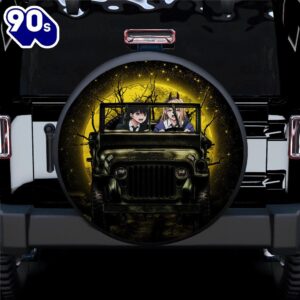 Chainsaw Man Anime Funny Halloween Moonlight Car Spare Tire Covers Gift For Campers  Gift Halloween