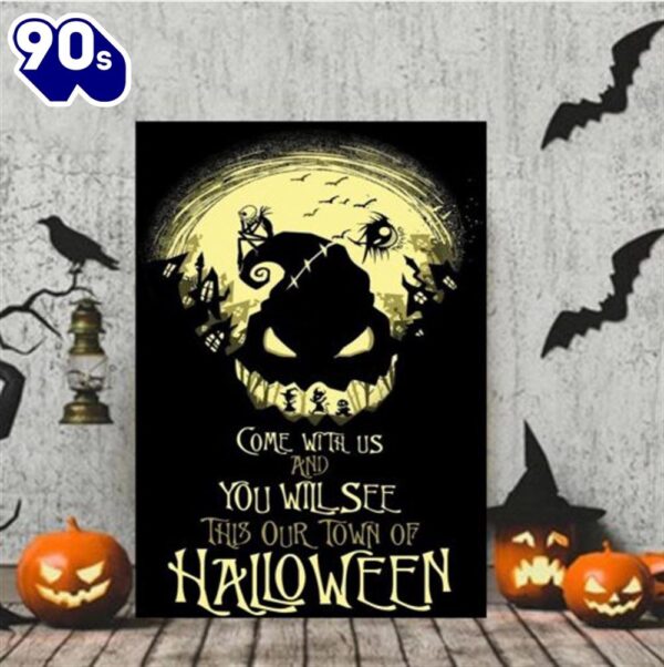 Cheap Come With Us And You Will See This Our Town Of Halloween Canvas Decor Home
