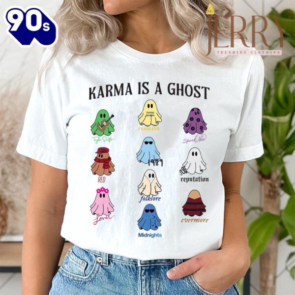 Cheap Karma Is A Ghost Taylor Swift Eras Tour T Shirt