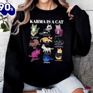 Cheap Taylor Swift Karma Is A Cat Sweatshirt