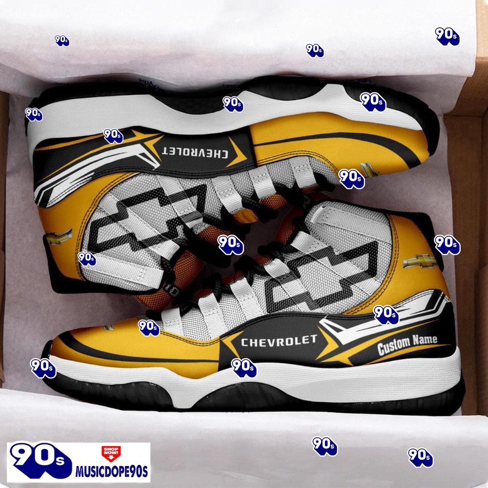 Chevrolet Custom Name Air Jordan 11 Sneakers Vintage Shoes Chevrolet Custom Name Air Jordan 11 Sneakers Vintage Shoes
