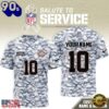 Chicago Bears 2026 NFL Salute to Service Camo New Design 3D Shirt, NFL Trending Shirt