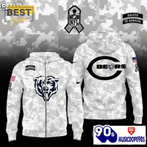 Chicago Bears Camo 2024 Salute to Service Hoodie, Jogger, Cap