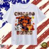 Chicago Bears Football Autumn Fall Leaves Pumpkin Graphic T Shirt, Viral 2D Graphic Tee
