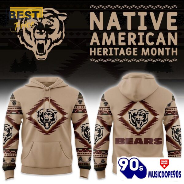 Chicago Bears NFL America Native Hoodie, Jogger, Cap