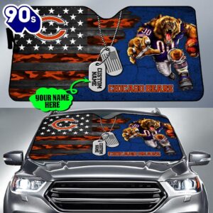 Chicago Bears NFL Car Sun Shade For Fans