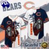 Chicago Bears NFL Game Day Grateful Dead Baseball Jersey Shirt, Trending NFL Jersey