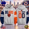 Chicago Bears NFL Two Tone Colorblock Varsity Hoodie, NFL Trending Shirt