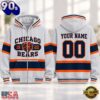 Chicago Bears NFL Varsity Stripe Zip Hoodie, NFL Trending Shirt