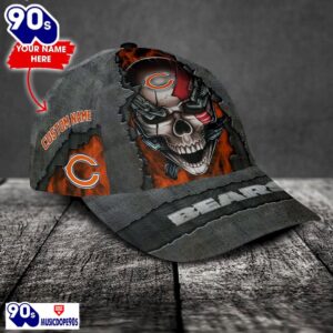 Chicago Bears-Personalized NFL Skull Cap V3