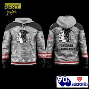Chicago Blackhawks 2024 Military Appreciation Hoodie, Jogger, Cap