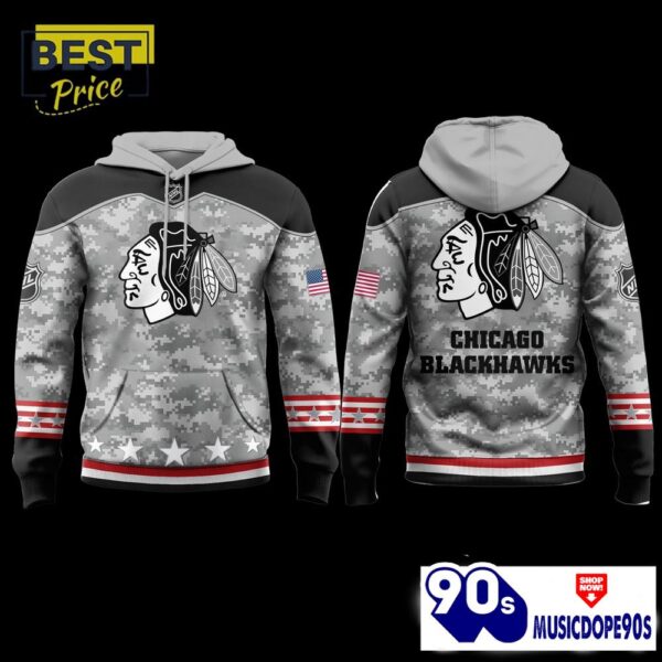Chicago Blackhawks 2024 Military Appreciation Hoodie, Jogger, Cap