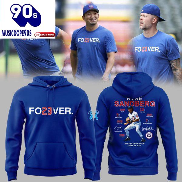 Chicago Cubs 2025 Ryne Sandberg Forever 23 Hall Of Fame Gold Glove Hoodie Chicago Cubs 2025 Ryne Sandberg Forever 23 Hall Of Fame Gold Glove Hoodie