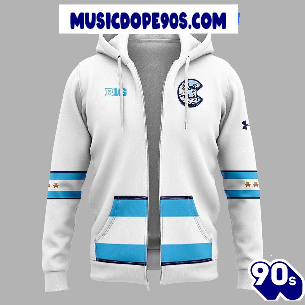 Chicago Cubs X Notre Dame For Fans Limited Edition Zipper Hoodie Chicago Cubs X Notre Dame For Fans Limited Edition Zipper Hoodie