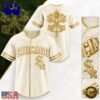 Chicago White Sox Leo XIV Blessing 2026 Cream Baseball Jersey, Trend Baseball Jersey
