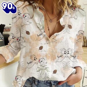 Chip And Dale Linen-Look Shirt,…