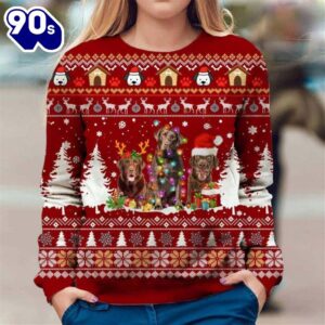 Chocolate Labrador Retriever Ugly Premium Sweater