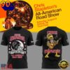 Chris Stapleton x Atlanta Falcons Mascot All American Road Show 2026 Black T Shirt, Viral 3D Music Tee