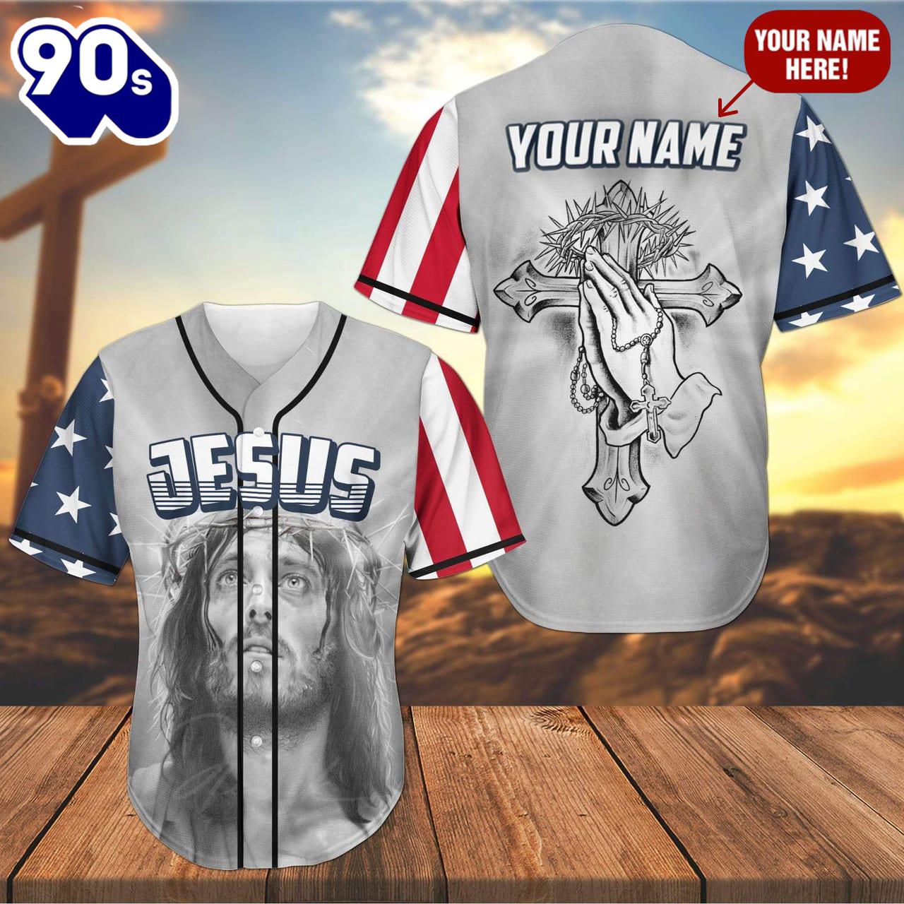 Christ Pray The Savior Cross Custom Baseball Jersey Gift Christmas Christ Pray The Savior Cross Custom Baseball Jersey Gift Christmas