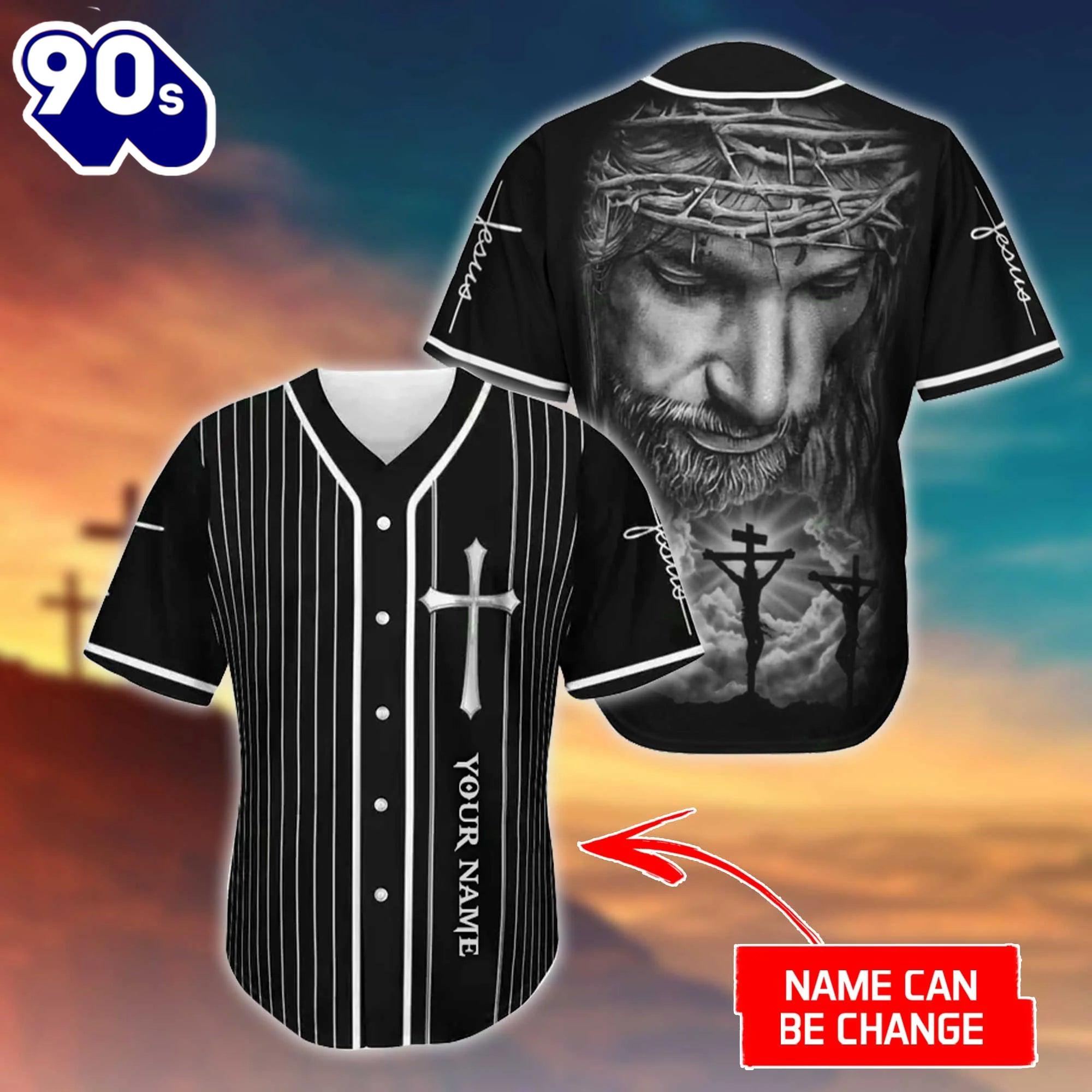 Christ The Savior Cross Custom Baseball Jersey Gift Christmas Christ The Savior Cross Custom Baseball Jersey Gift Christmas