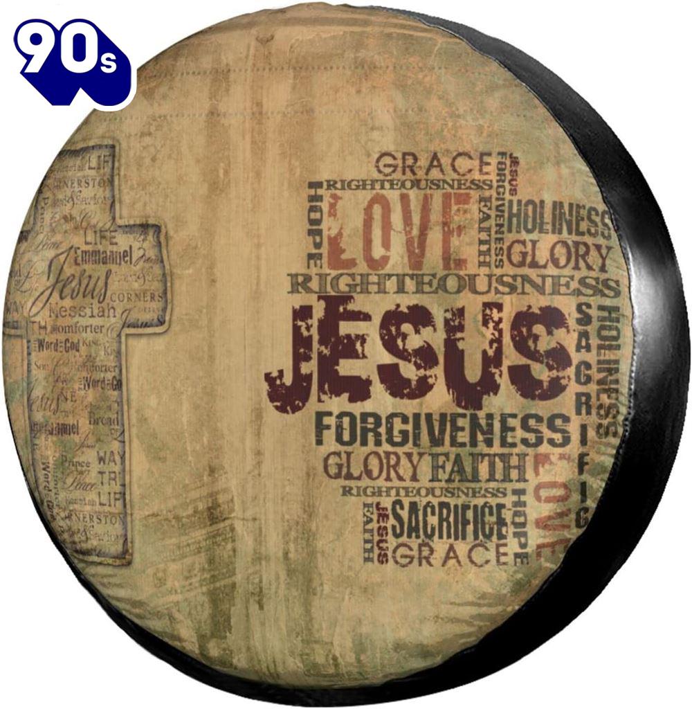 Christian Religious Bible Verse Jesus Tire cover - Christian Tire Cover Car Decor Christian Religious Bible Verse Jesus Tire cover - Christian Tire Cover Car Decor