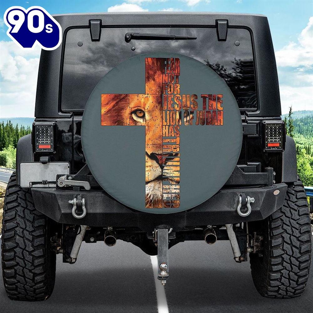 Christian Religious Jesus The Lion Of Judah Cross Spare Tire Cover Lion Lovers Gift Car Decor Christian Religious Jesus The Lion Of Judah Cross Spare Tire Cover Lion Lovers Gift Car Decor