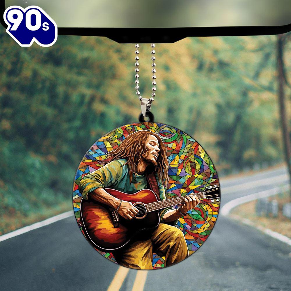 Christmas 2024 Bob Marley Custom Shape 2-sided Acrylic Car Ornament  Christmas Day Christmas 2024 Bob Marley Custom Shape 2-sided Acrylic Car Ornament  Christmas Day