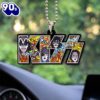 Christmas 2024 Kiss Band Custom Shape 2-sided Acrylic Car Ornament  Christmas Day