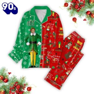 Christmas Buddy The ELF Pajamas Set, Funny Christmas Movie Shirt