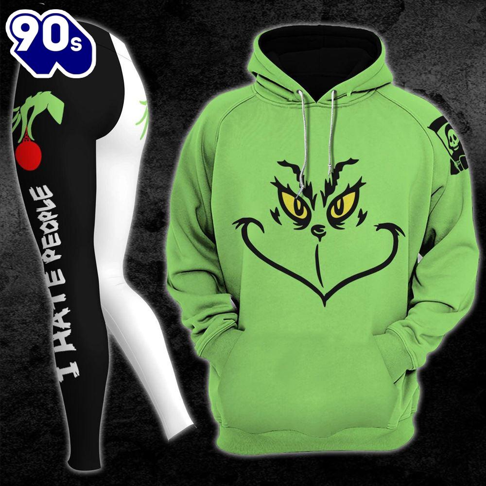 Christmas Grinch Combo Hoodie And Leggings Christmas Grinch Combo Hoodie And Leggings