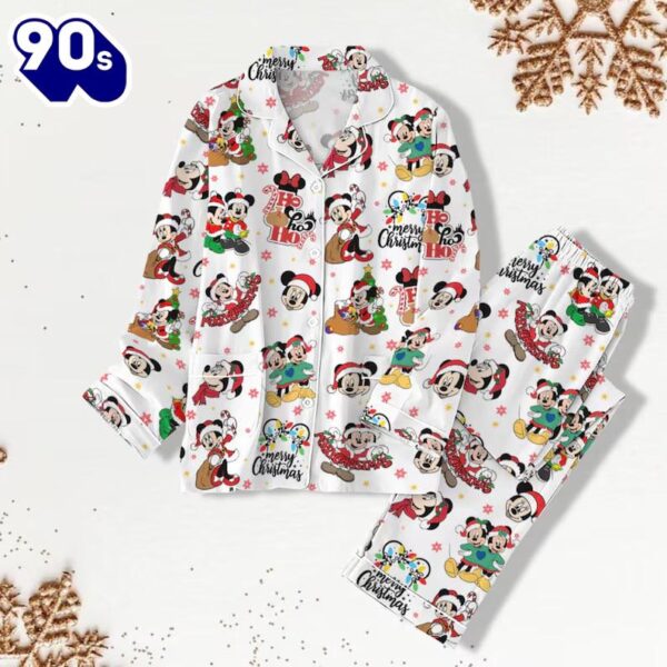 Christmas Mickey Minnie Pajama Set, Mickey Very Merry Christmas Pjs