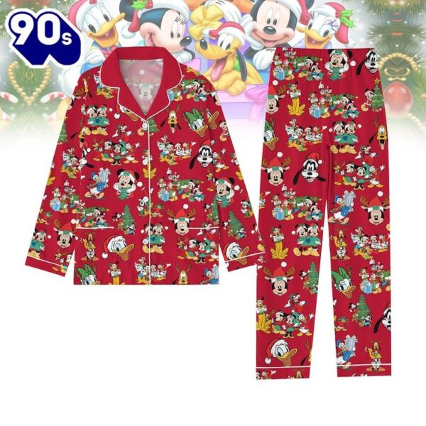 Christmas Mickey Mouse Pajamas Set, Mickey Christmas Pajama
