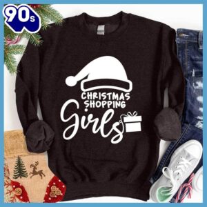 Christmas Shopping Girls Sweatshirt ,…