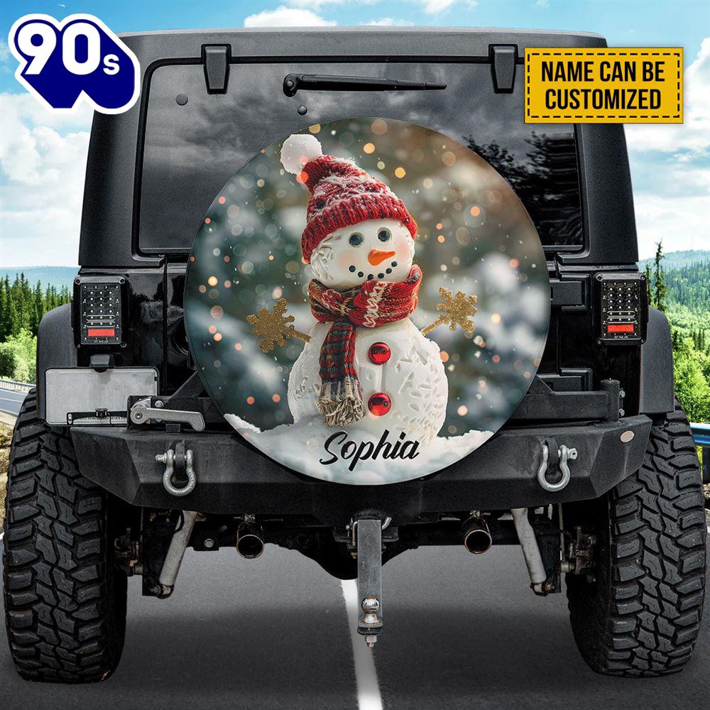 Christmas Snowman Personalized Spare Tire Cover - Christian Tire Cover Car Decor Christmas Snowman Personalized Spare Tire Cover - Christian Tire Cover Car Decor
