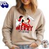 Christmas Sweatshirts, Mickey Mouse Merry Christmas Sweatshirt Gift Xmas