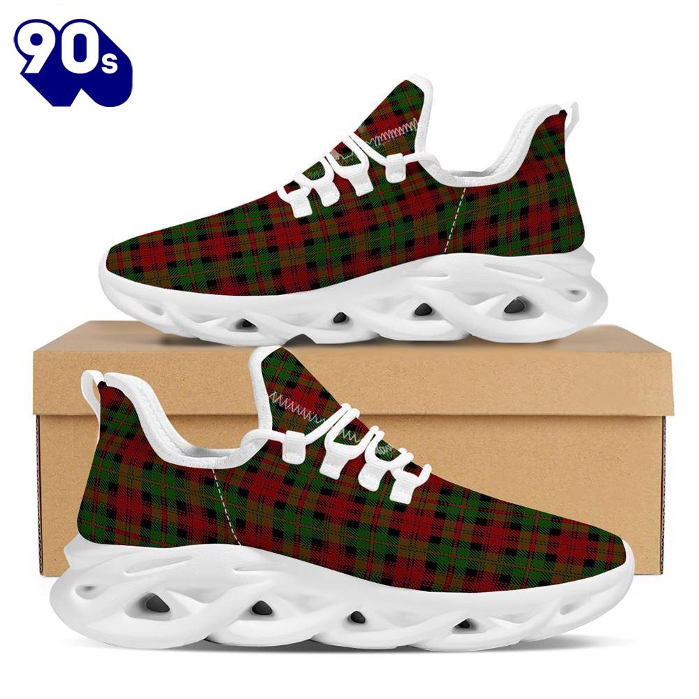 Christmas Tartan Red Plaid White Max Soul Shoes Christmas Tartan Red Plaid White Max Soul Shoes