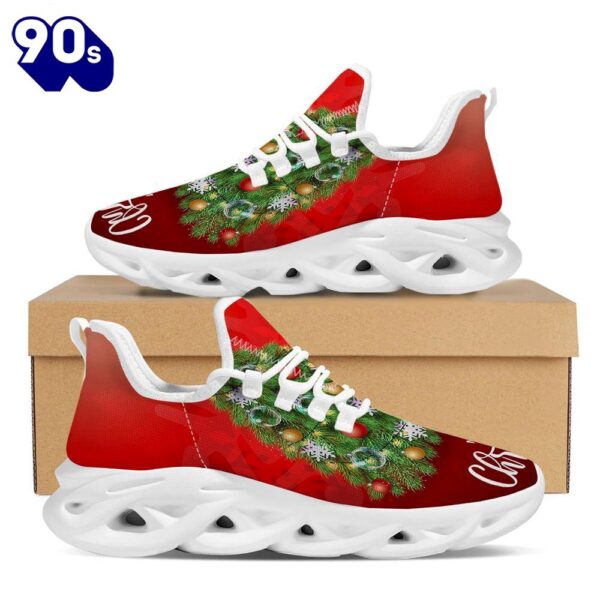 Christmas Tree Print White Max Soul Shoes