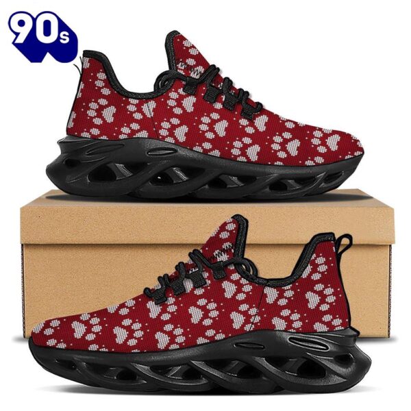 Christmas Ugly Paw Black Max Soul Shoes