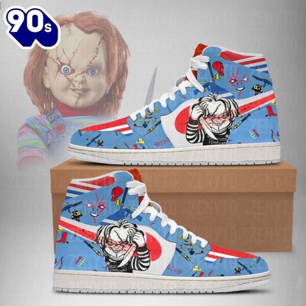 Chucky Air Jordan 1 Sneakers – Gift  For Halloween