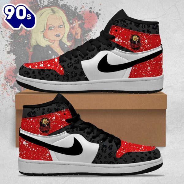 Chucky Barbie Leopard Black Air Jordan 1 Sneakers – Gift  For Halloween